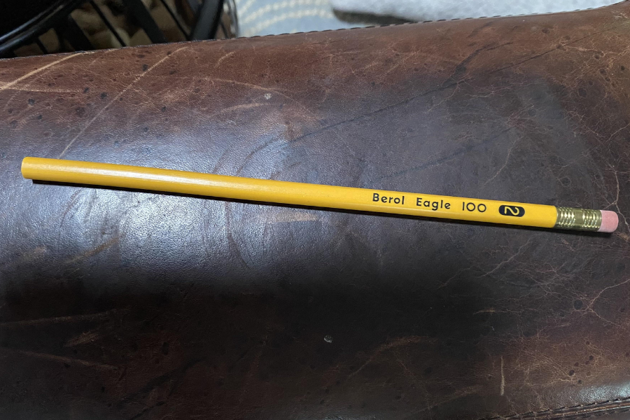 extruded wood pencil berol eagle